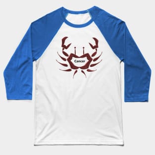 Cancer Zodiac Crab Baseball T-Shirt